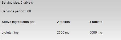 Glutamin 1250 - 120 Tabletten