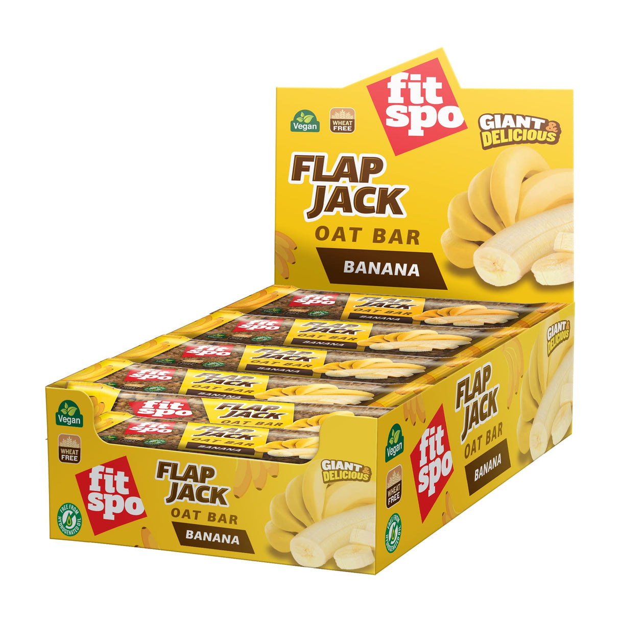 Flap Jack - Energy Hafer Bar Banane - 12 x 80 Gramm