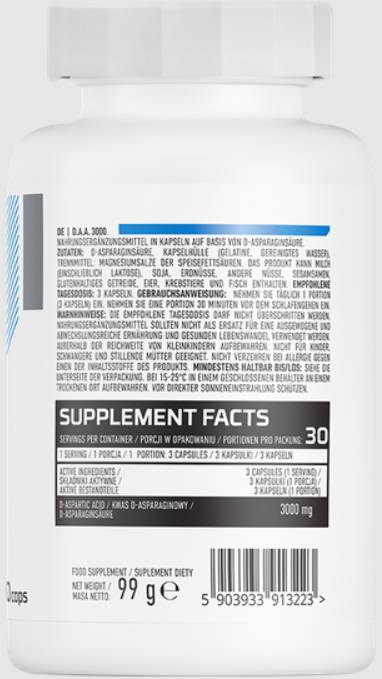 DAA 3000 | D-Aspartinsäurekappen 90 Kapseln