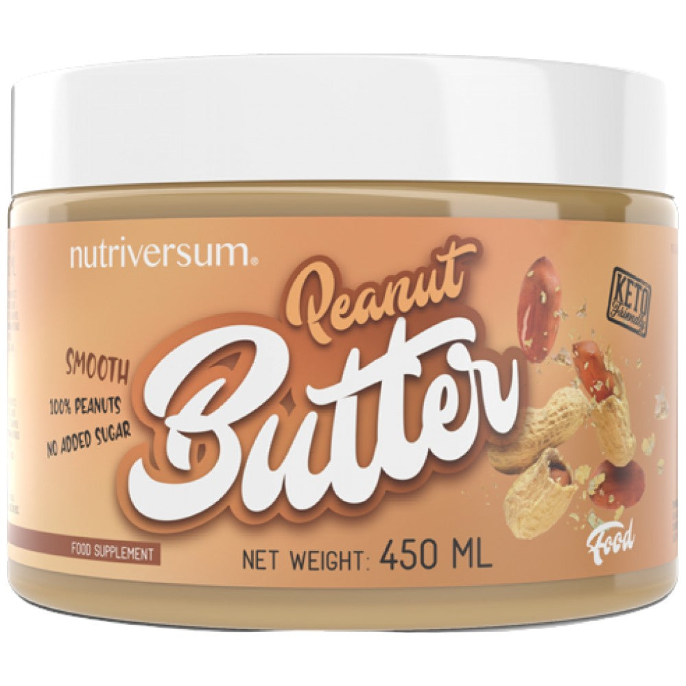 Erdnussbutter glatt | Ketofreundliche 450 Gramm