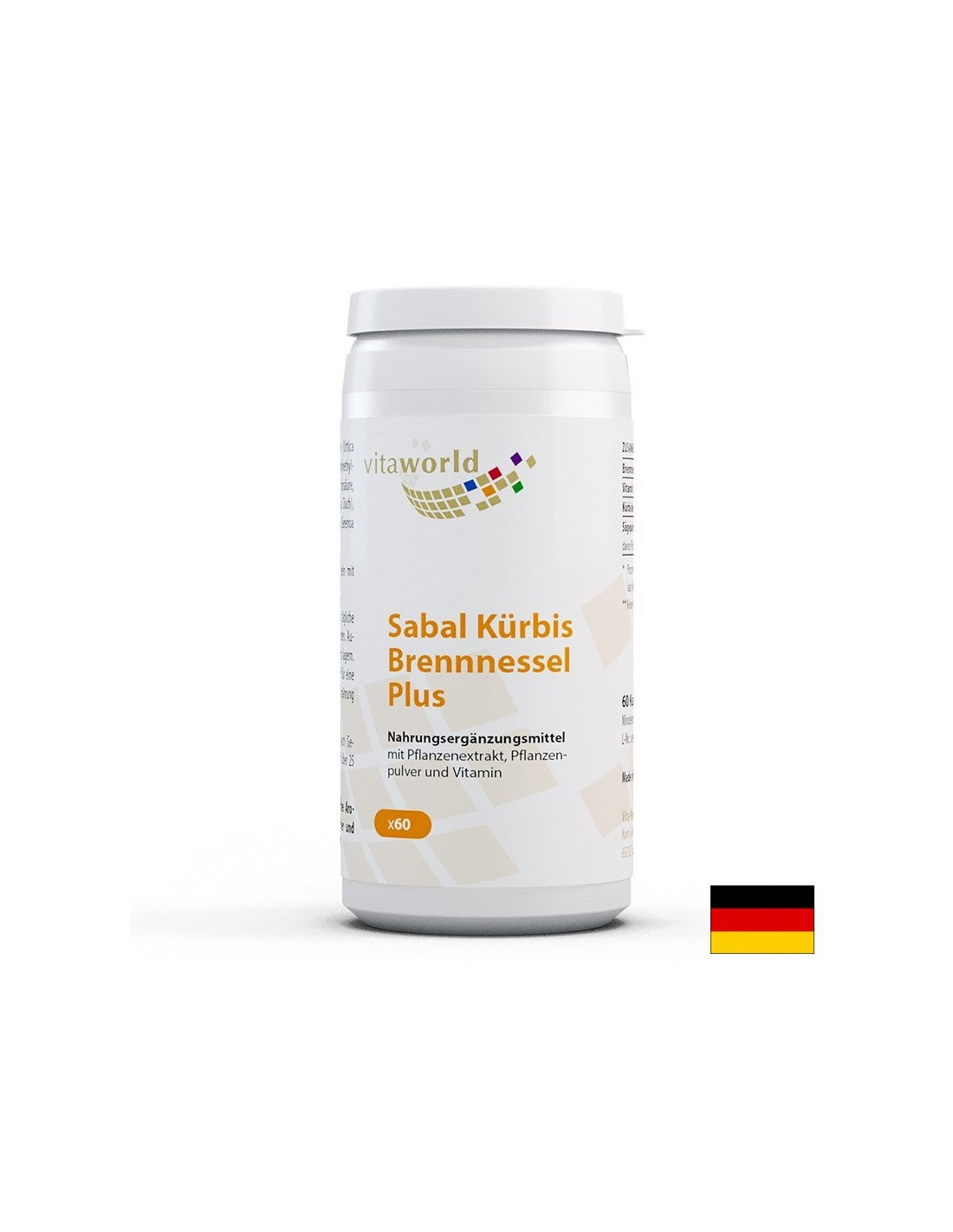 Gesunde Prostataformel - Sägepalmetto, Kürbiskamen und Brennnessel, 60 Kapseln