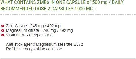 ZMB6 500 mg - 60 Kapseln