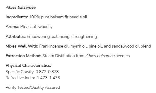 Balsam Tannennadelöl | 100% reine Abies Balsamea - 30 ml