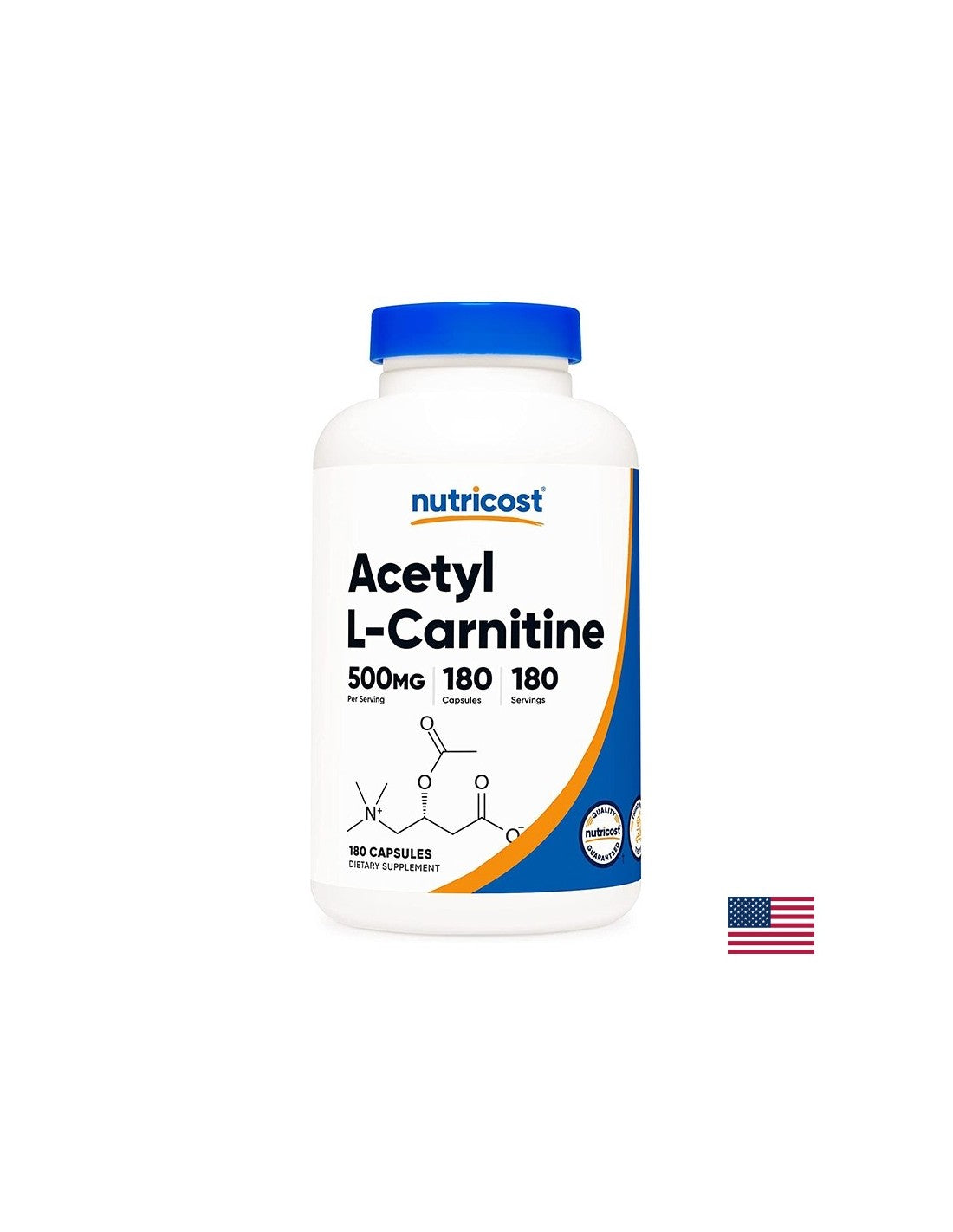 Fettverbrennung-Acetyl-L-Carnitin, 500 mg x180 Kapseln