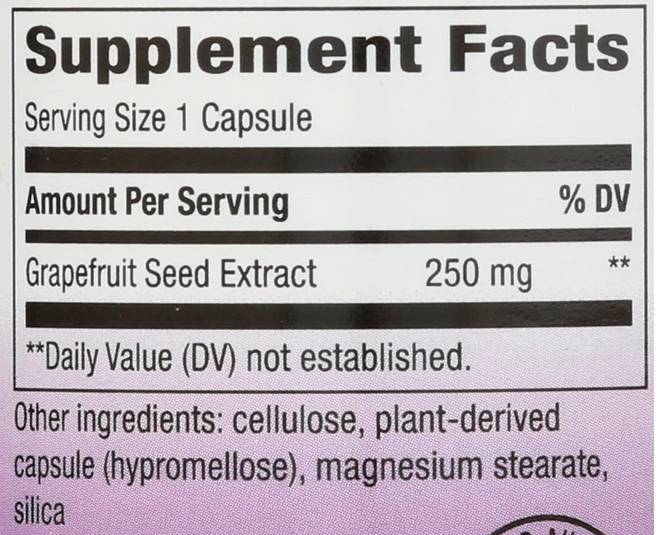Grapefruitsamen 250 mg - 60 Kapseln