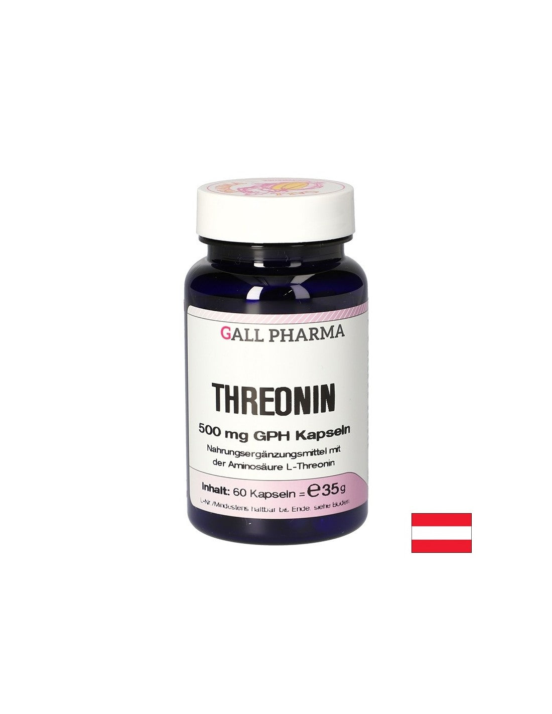 Knochen- und Muskelversorgung - L -Threonin (Threonin), 500 mg x 60 Kapseln