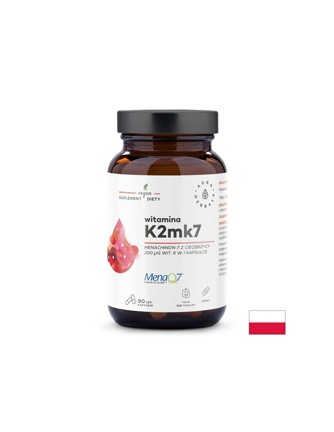 Knochen- und Herzpflege - Vitamin K2 (MK -7), 200 µg x 90 Kapseln