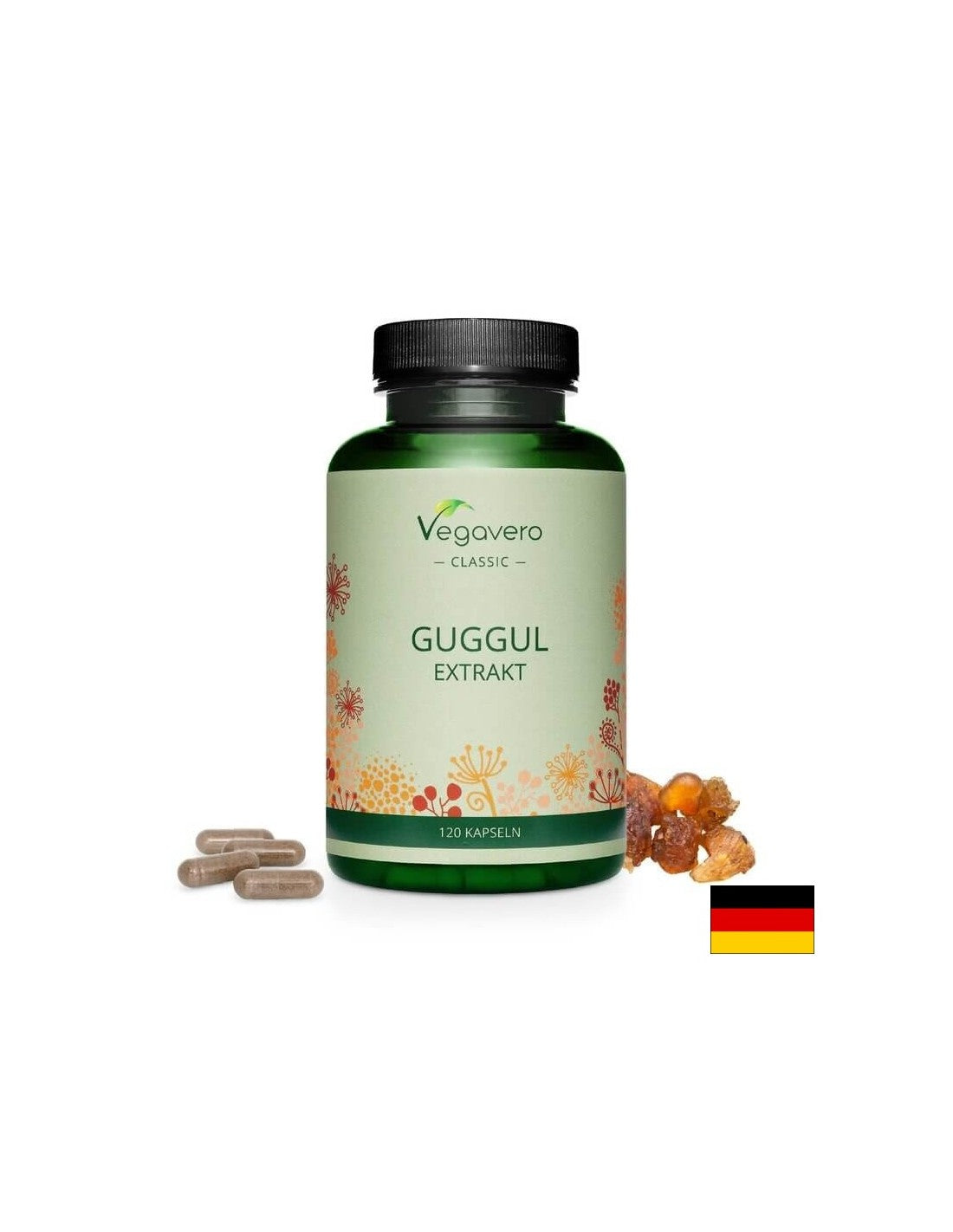 Guggul-Extrakt, 120 Kapseln, 100 % vegan <tc>Vegavero</tc>