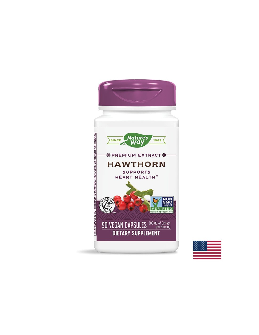 Herz -Kreislauf -System - Hawthorn - Premium -Extrakt, 90 Kapseln