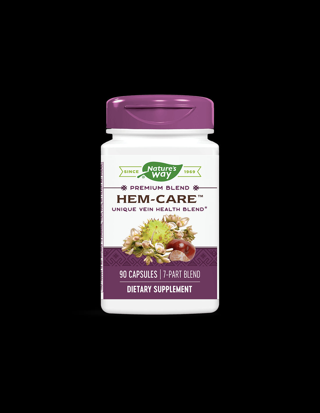 Хемороиди и разширени вени - Микс от витамини, минерали и билки Hem-Care, 90 капсули Nature’s Way - Feel You