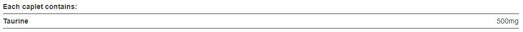 Taurin 500 mg - 50 Caplets
