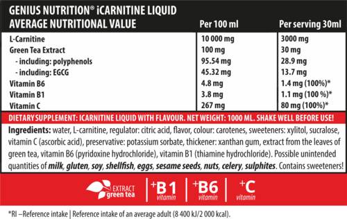 l'Carnitin-Flüssigkeit - 1000 ml