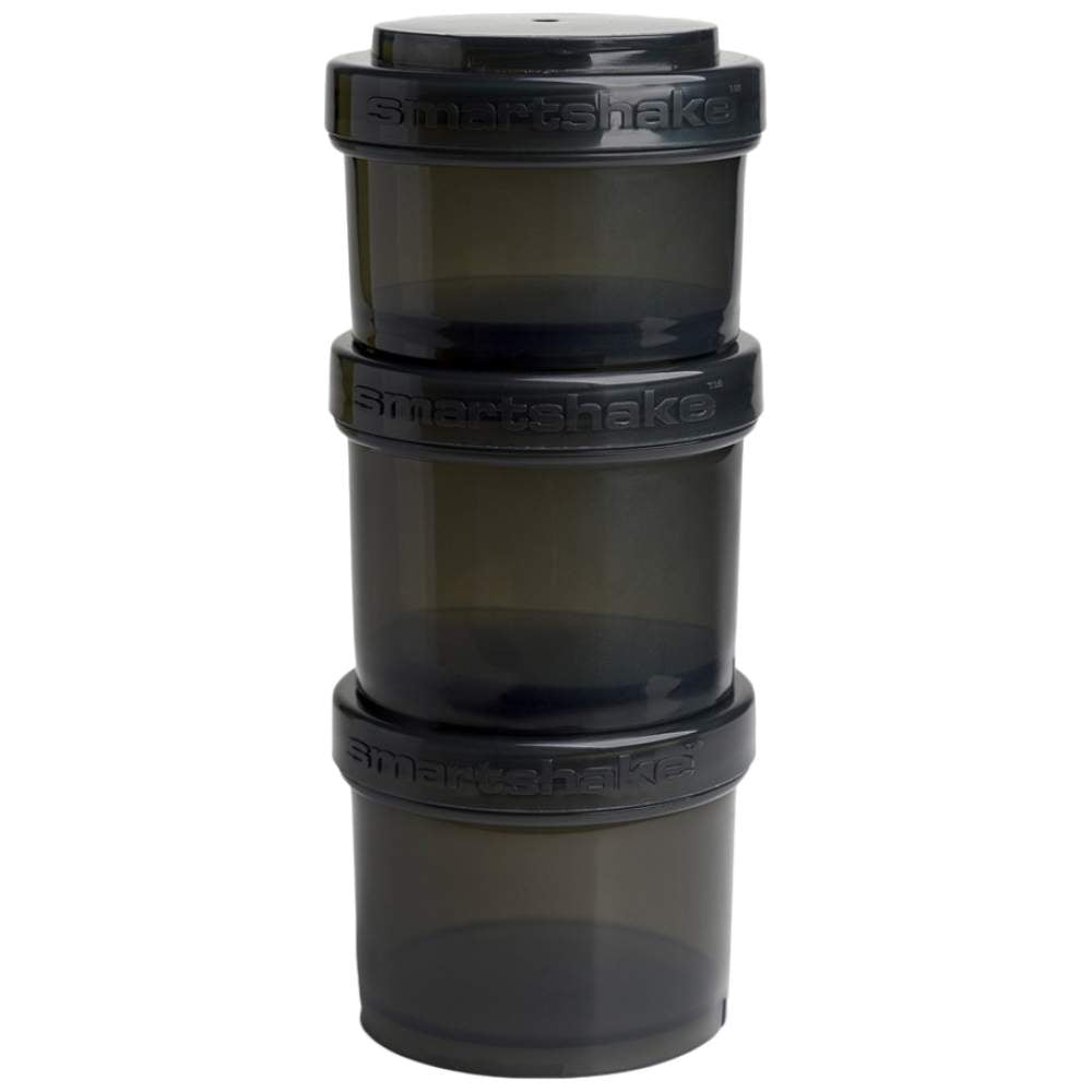 <tc>Revive</tc> Aufbewahrungs-Power-Tower | Smart Powder Container ~ Schwarz - 200 + 200 + 150 ml