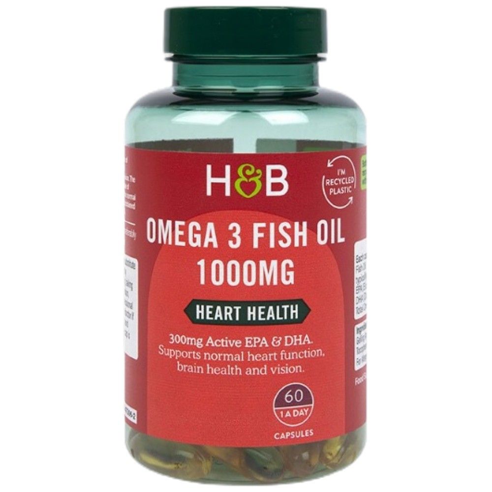 Omega 3 Fischölkonzentrat 1000 mg - 60 Gelkapseln