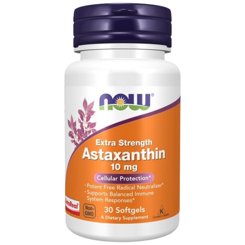 Astaxanthin 10 mg zusätzliche Festigkeit - 30 Softgele