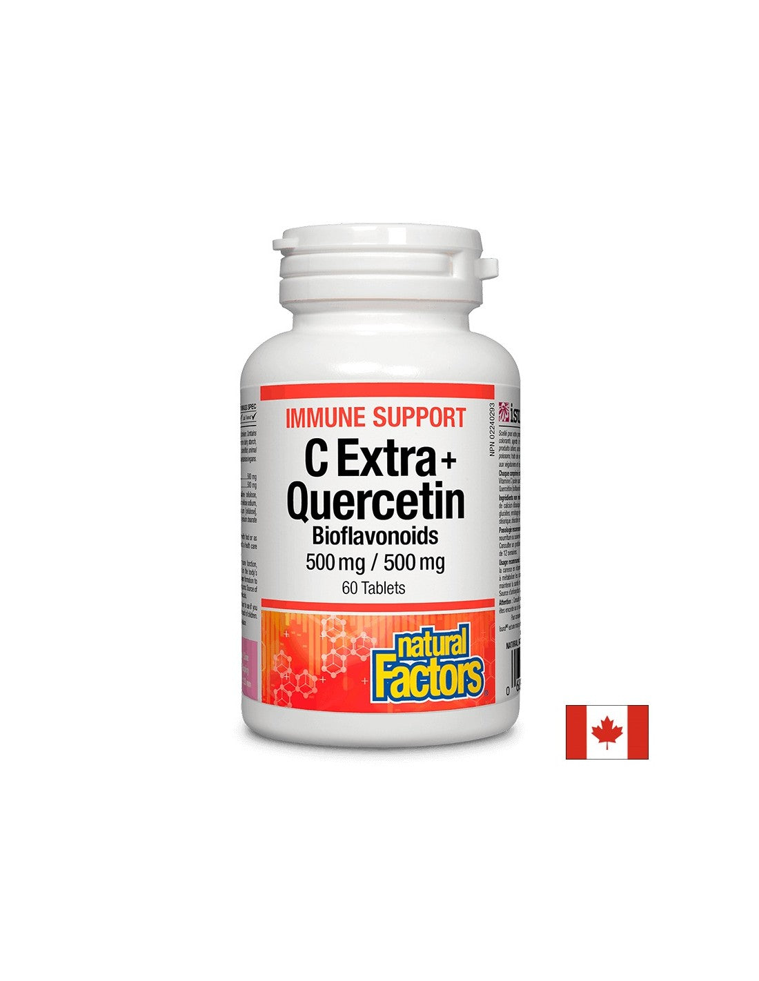 Immune Support C Extra + Quercetin 500 mg - 60 Tablets - Nutra Best Europe