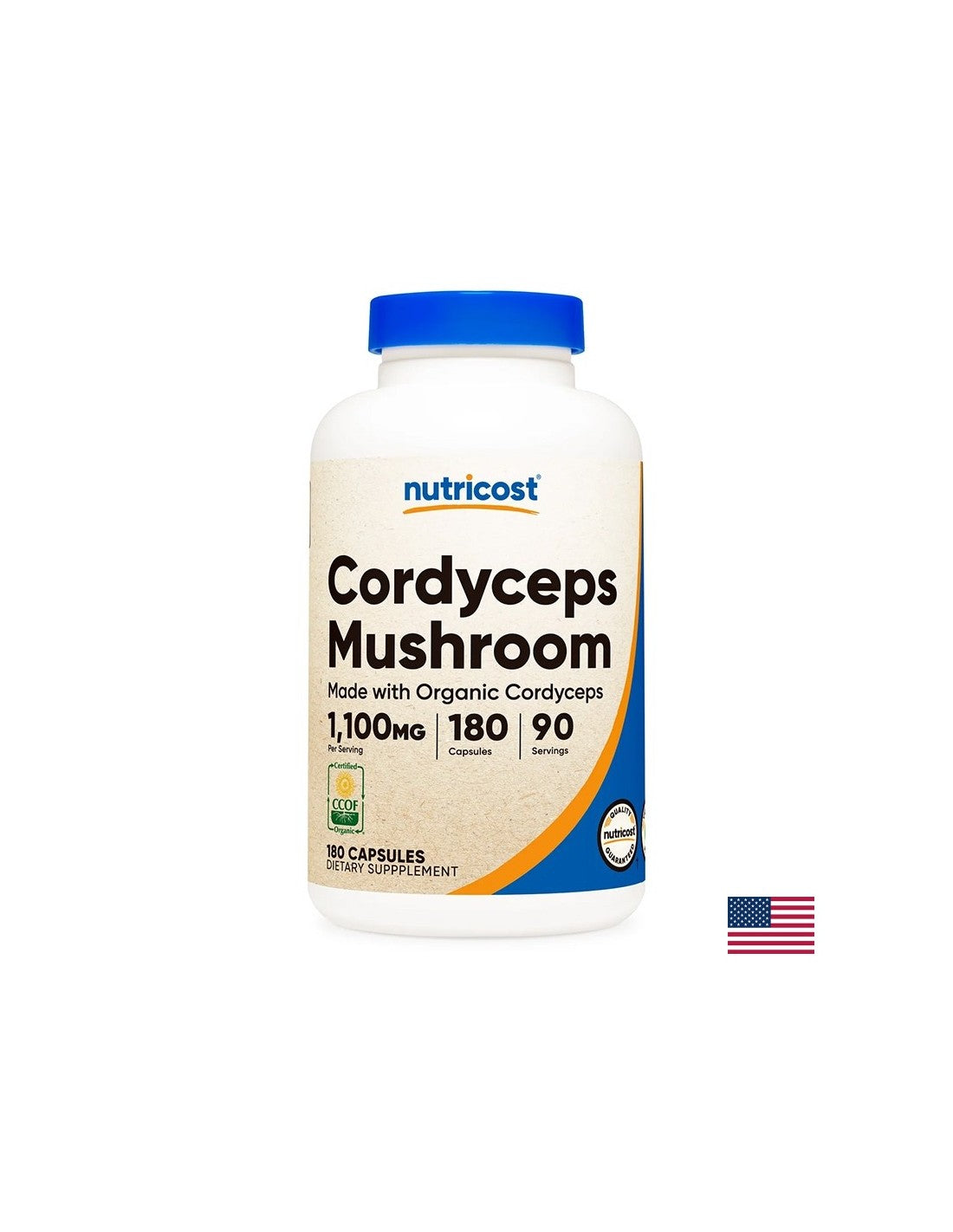 Immunität und Energie - Cordyceps, 550 mg x 180 Kapseln