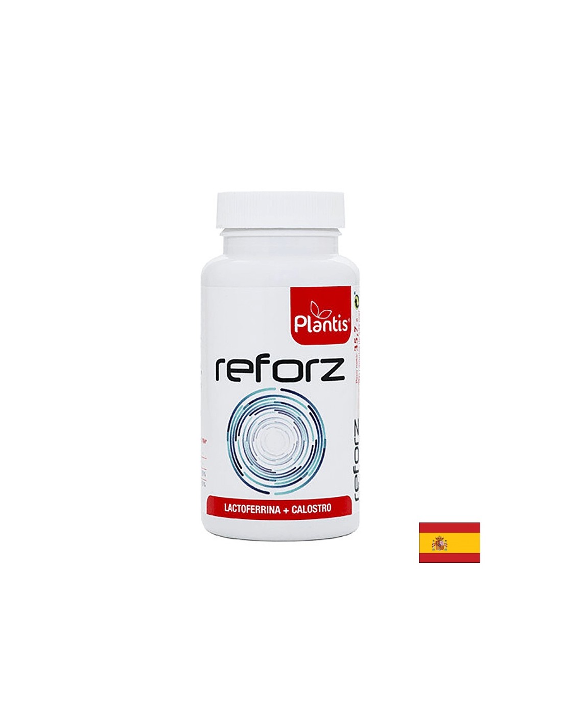 Starke Immunität - Lactoferrin 100 mg, Kolostrum 250 mg und Vitamine C 60 mg & D3 3,75 µg - Reforz Plantis®, 60 Kapseln