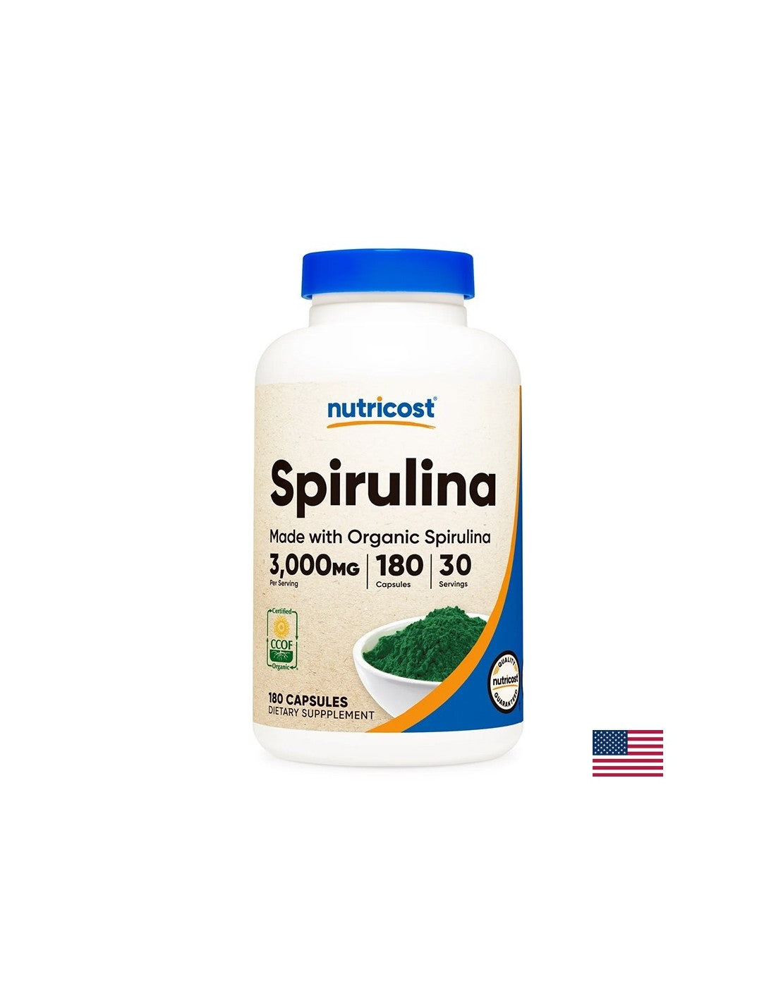 Immunität, Super -Antioxidans - Spirulina, 500 mg x 180 Kapseln