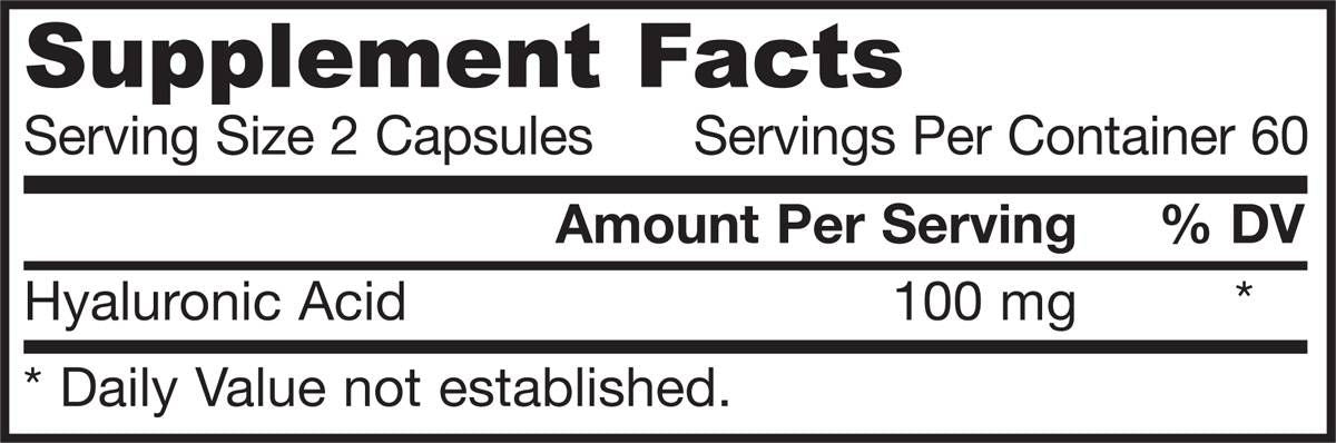 Hyaluronsäure 50 mg - 60 Kapseln