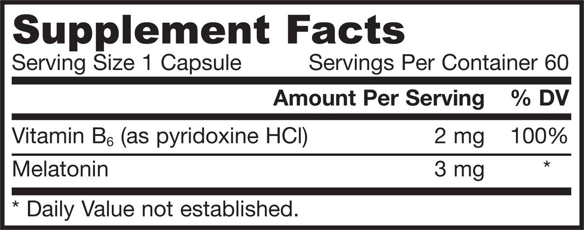 Mellow Tonin 3 mg 60 Kapseln