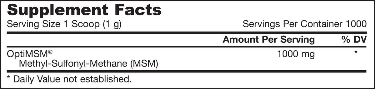 MSM -Schwefelpulver - 1000