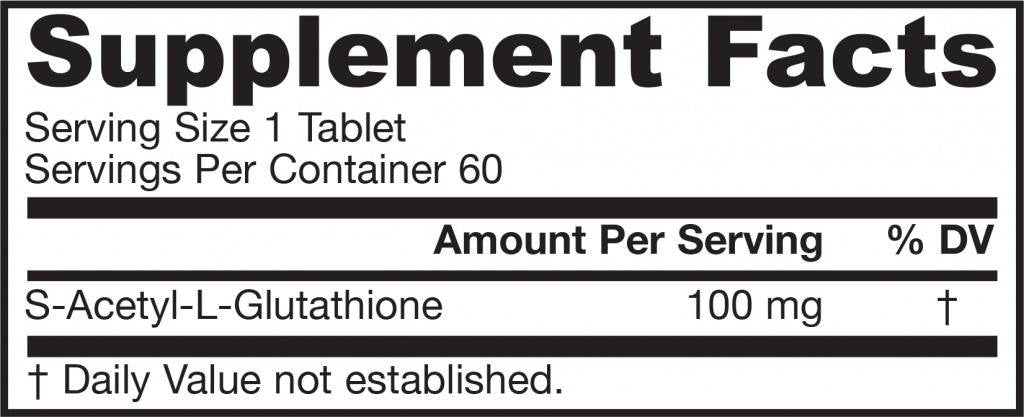 S-Acetyl L-Glutathion 100 mg-60 Tabletten