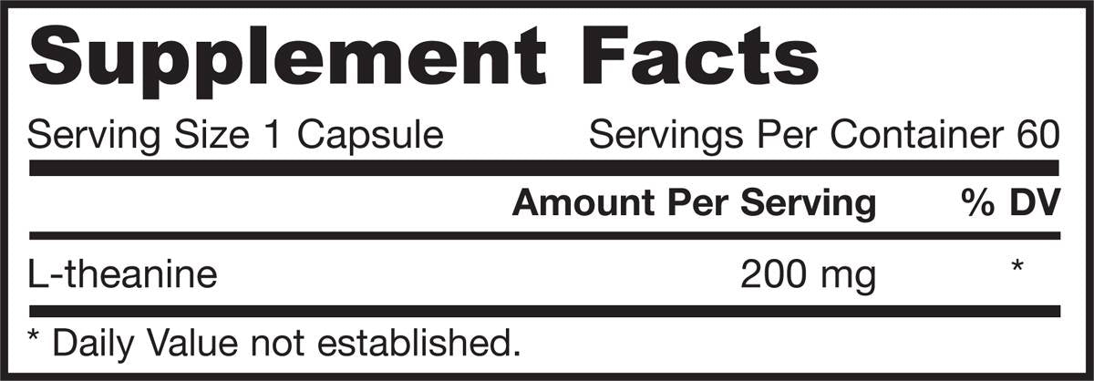Theanine 200 mg - 60 Kapseln