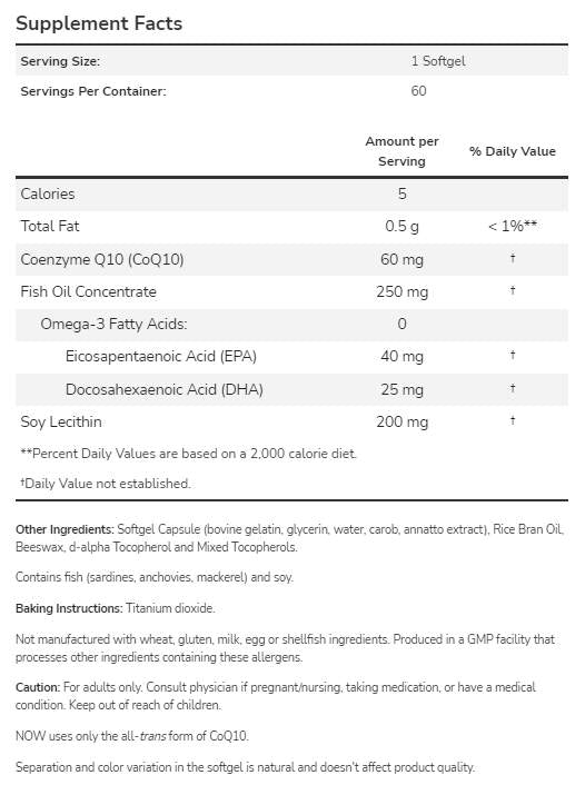 CoQ10 60 mg + Omega 3 - 120 Gelkapseln