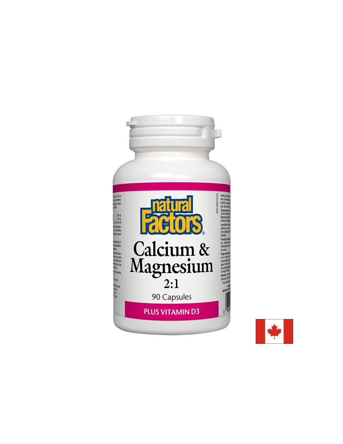 Calcium & Magnesium mit Vitamin D3 376 mg - 90 Kapseln