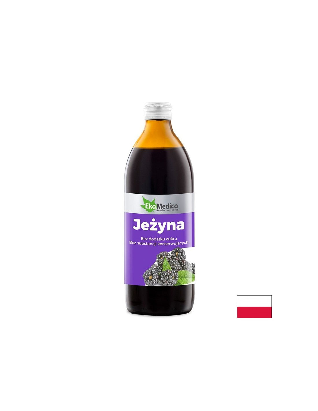 Blackberry -Saft mit Camu -Camu und natürlichem Vitamin C - Antioxidans Schutz und Antiagging, 500 ml, 10 oder 20 Dosen