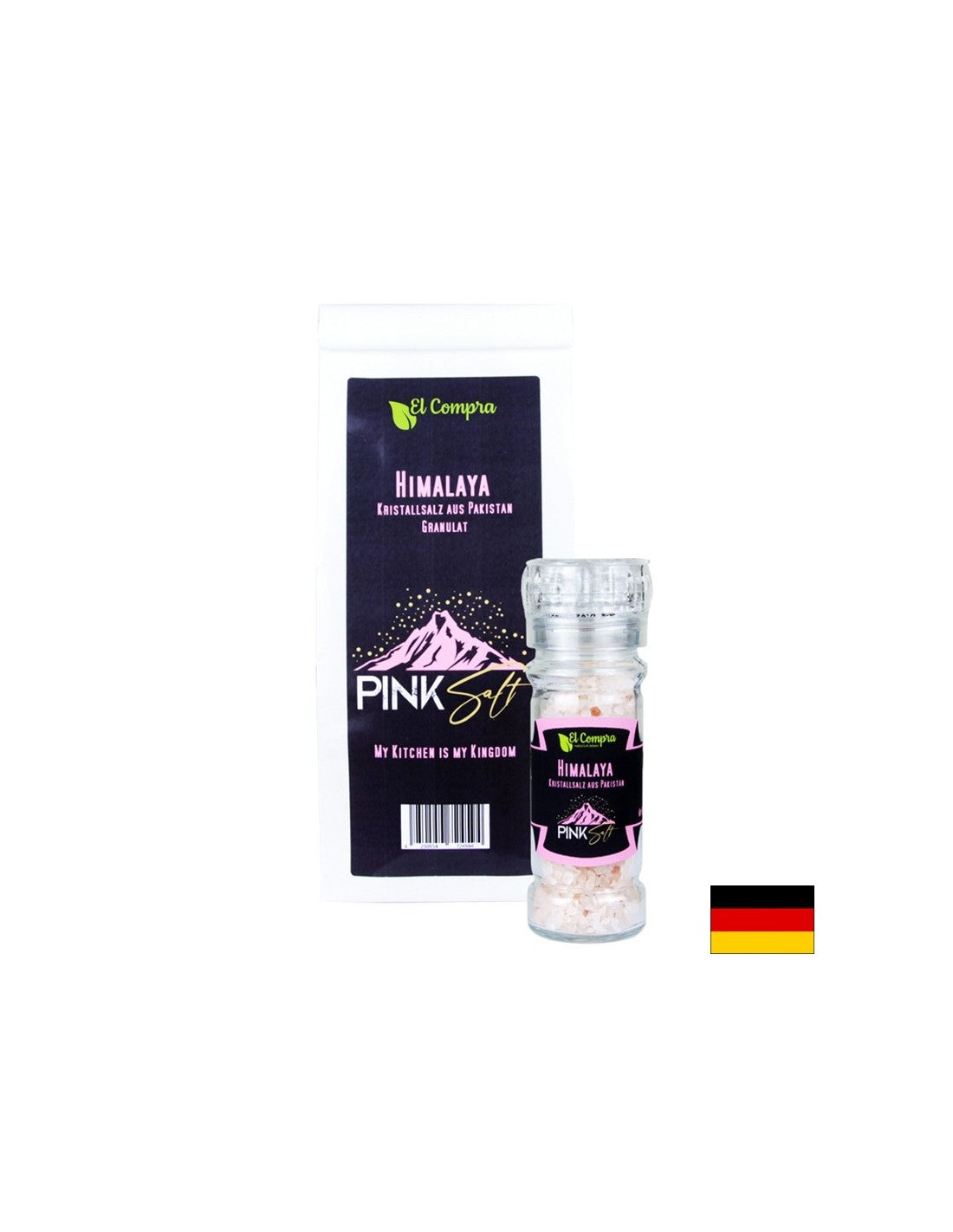 Himalaya rosa Salz, Kristalle, 1 kg