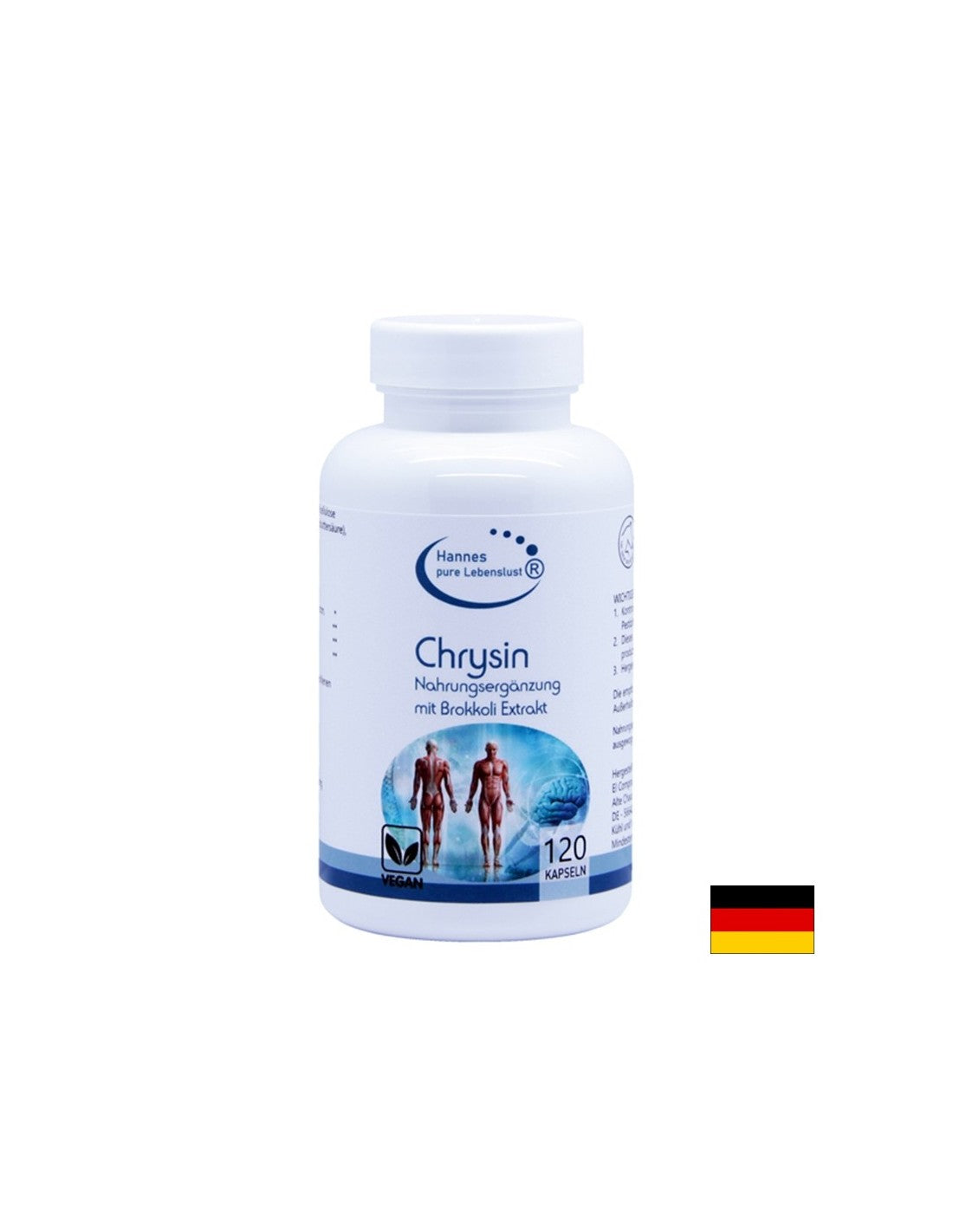 Hormonales Gleichgewicht - Chrysin (aus Brokkoli), 120 Kapseln