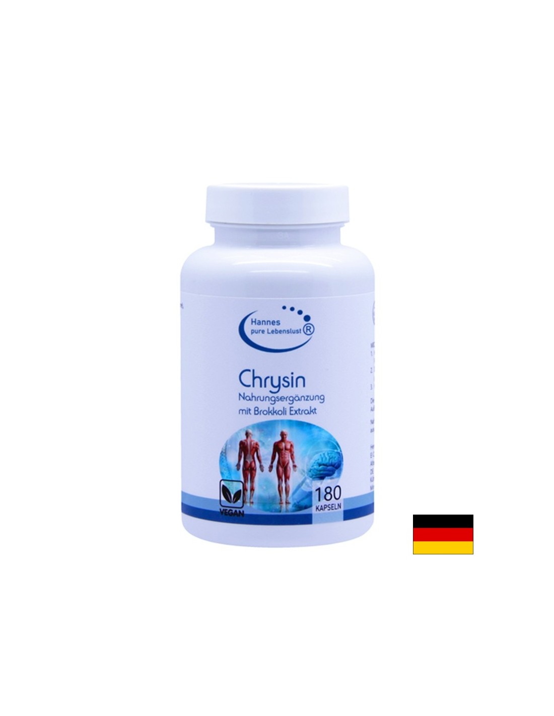 Hormonales Gleichgewicht - Chrysin (aus Brokkoli), 180 Kapseln