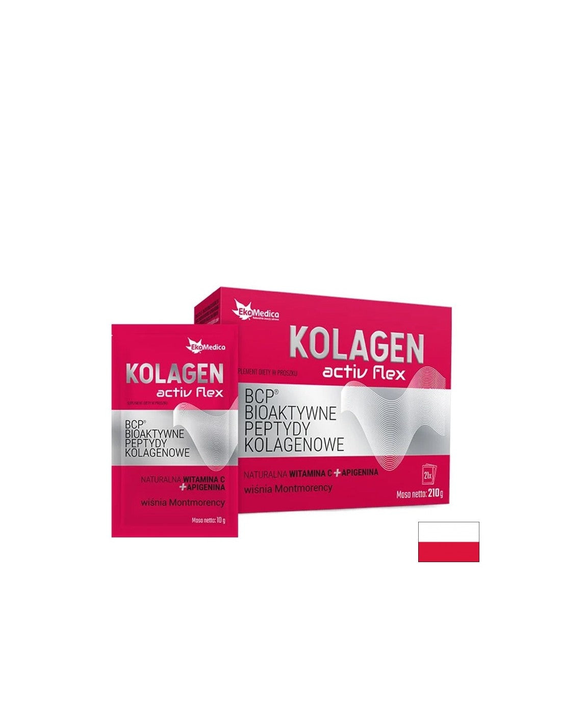 Haar und Haut - bioaktive Kollagenpeptide + Vitamin C und Apigenin, 21 Beutel