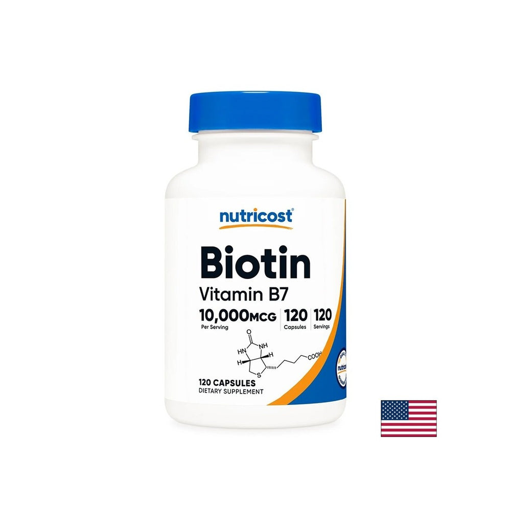 Haare, Haut und Nägel - Biotin (Vitamin B7), 10000 µg x 120 Kapseln