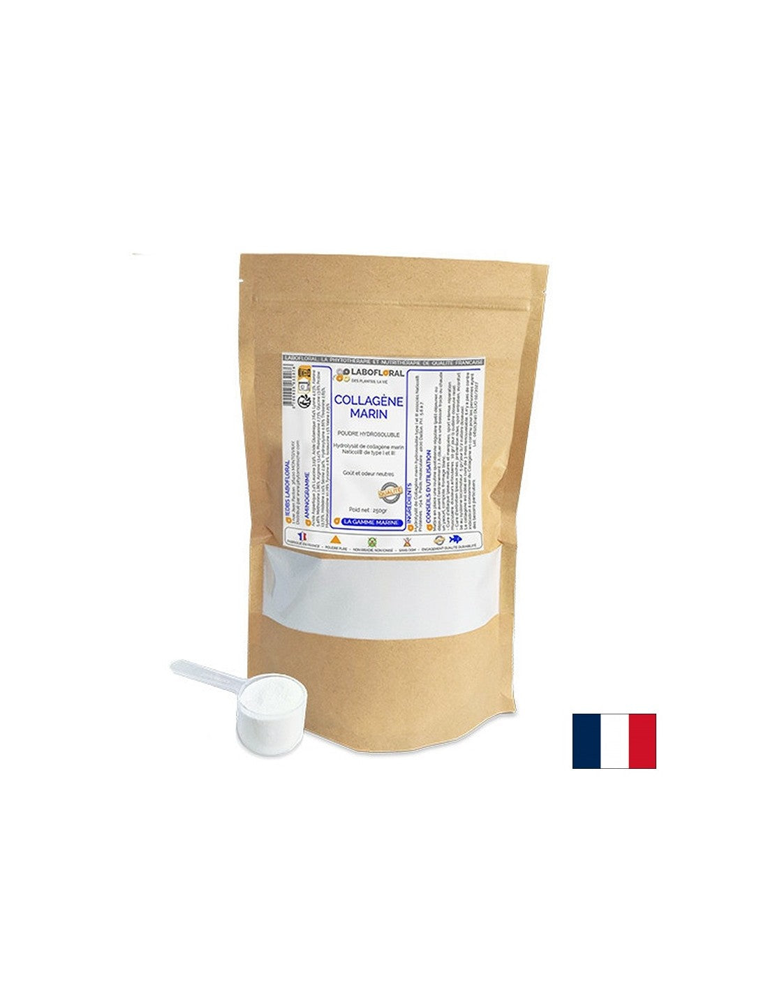 Haare, Haut und gesunde Gelenke - hydrolysierte marine Kollagen Naticol® (Typ I, III), 250 g Pulver