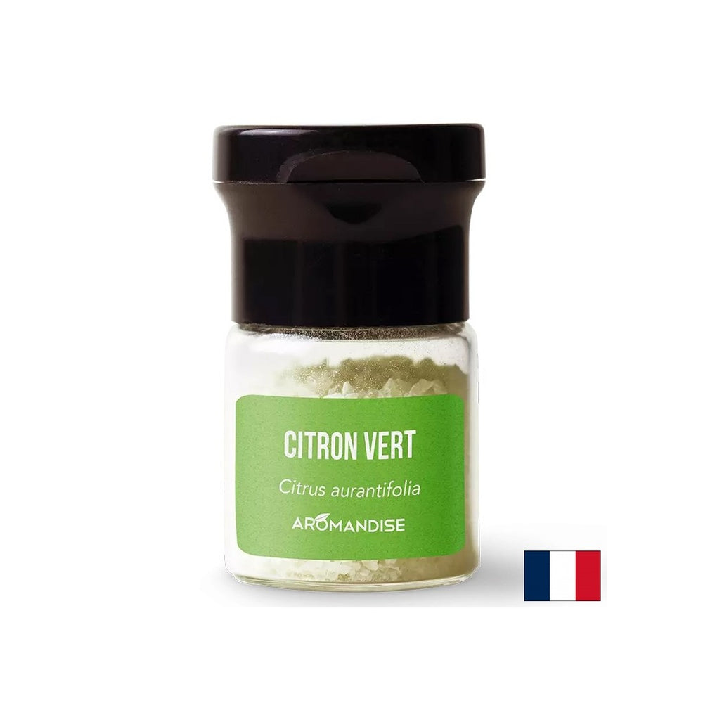 Limetten ätherische Ölkristalle (kulinarisch) - Für Geschmacksgerichte, Saucen, Getränke, 10 g