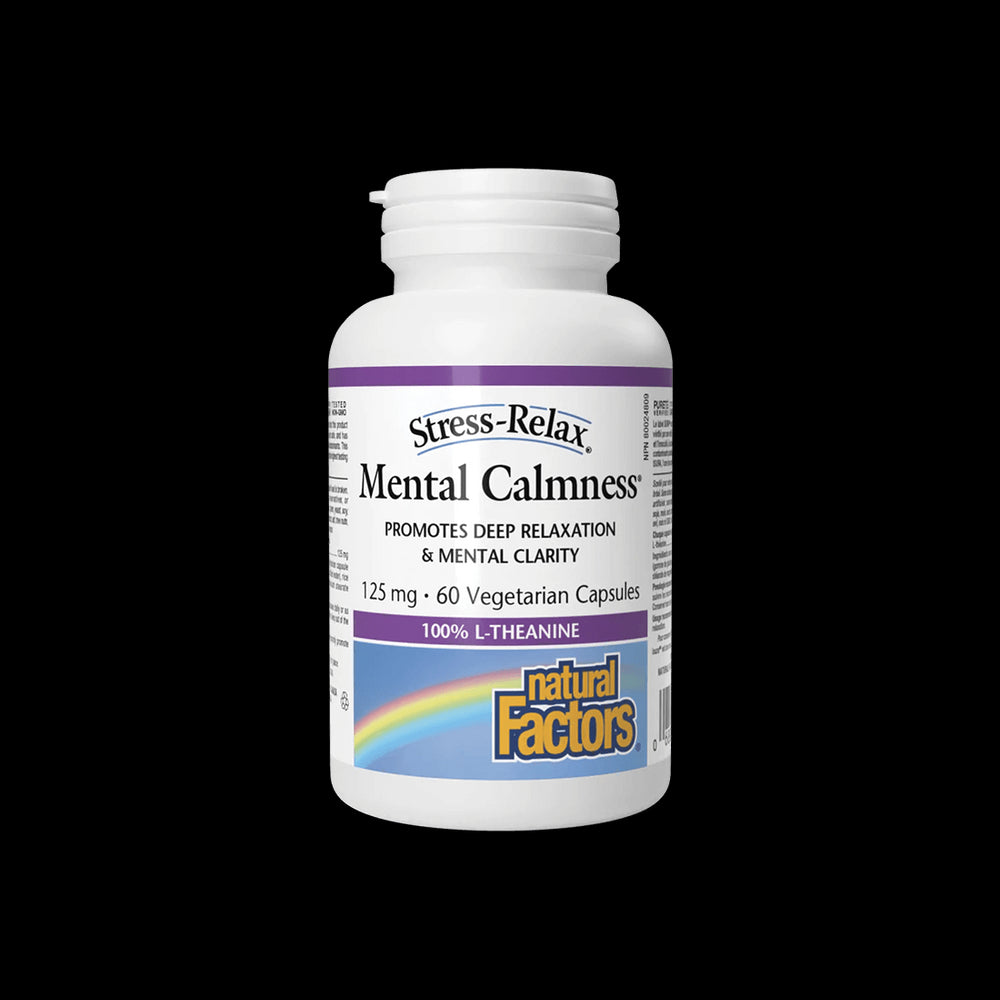 L-Theanin, 125 mg – Zur Unterstützung des Nervensystems, 60 Kapseln <tc>Natural Factors</tc>