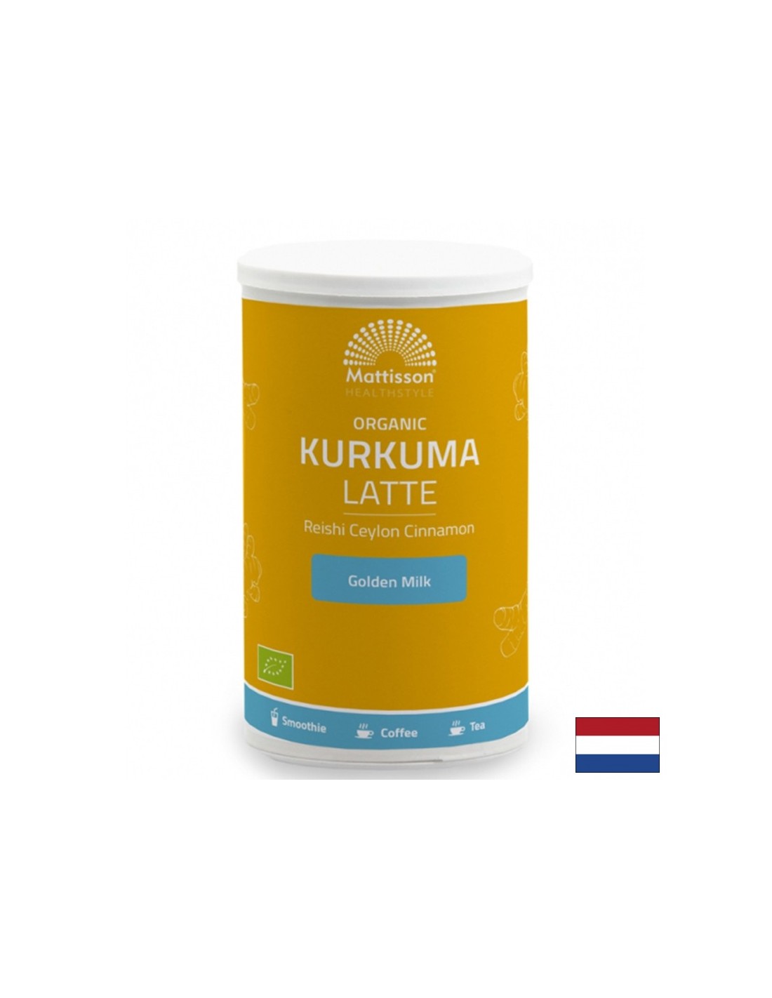 Latte Kurkuma mit Reishi und Ceylon Cinnamon Bio, 160 g