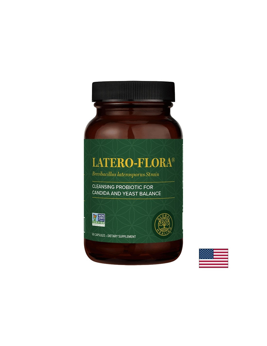 Latero -Flora ™ Brevibacillus laterosporus (BOD ™ Stamm) - Probiotikum gegen Candida im Darm, 60 Kapseln