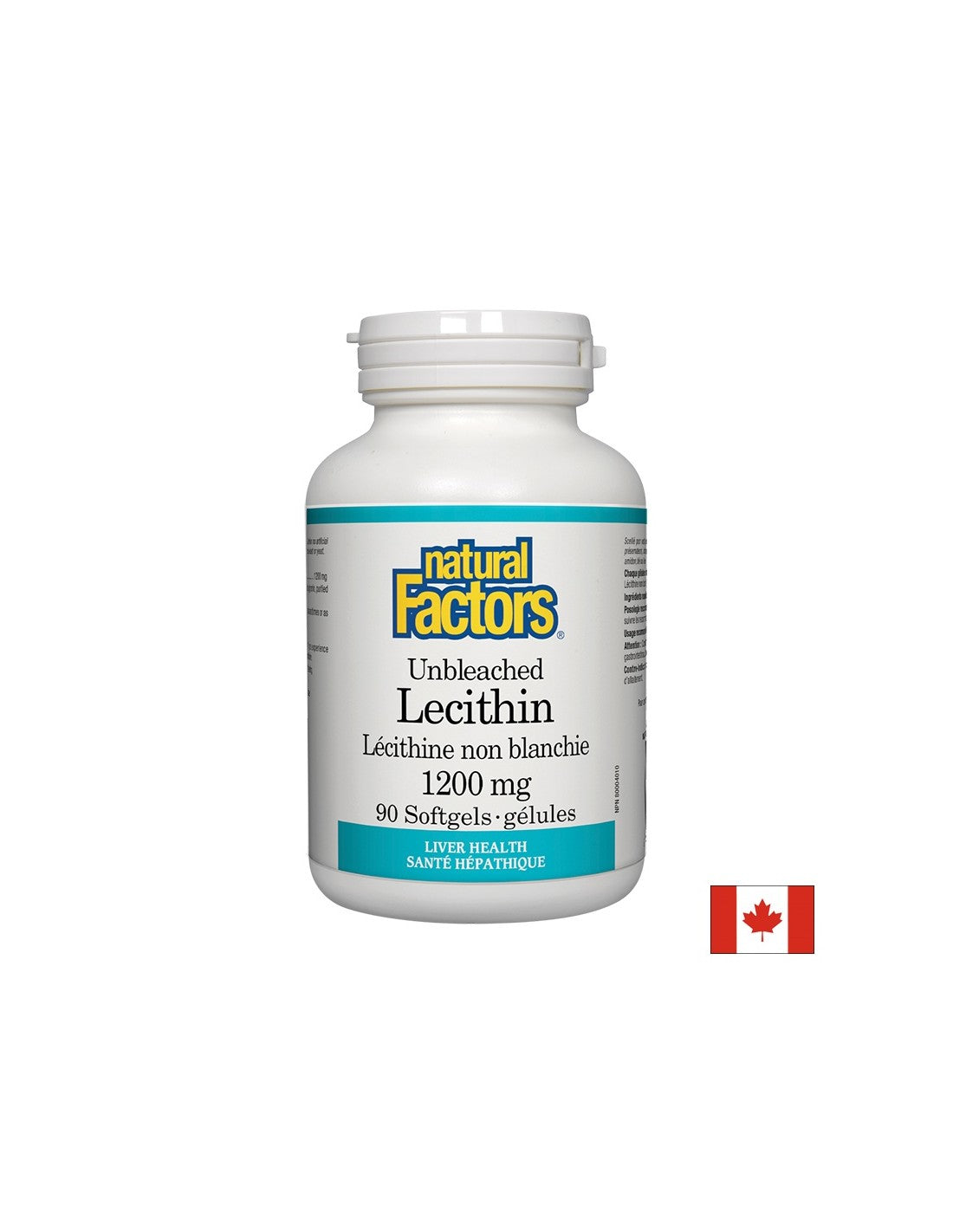 Ungebleichtes Lecithin 1200 mg - 90 Gelkapseln