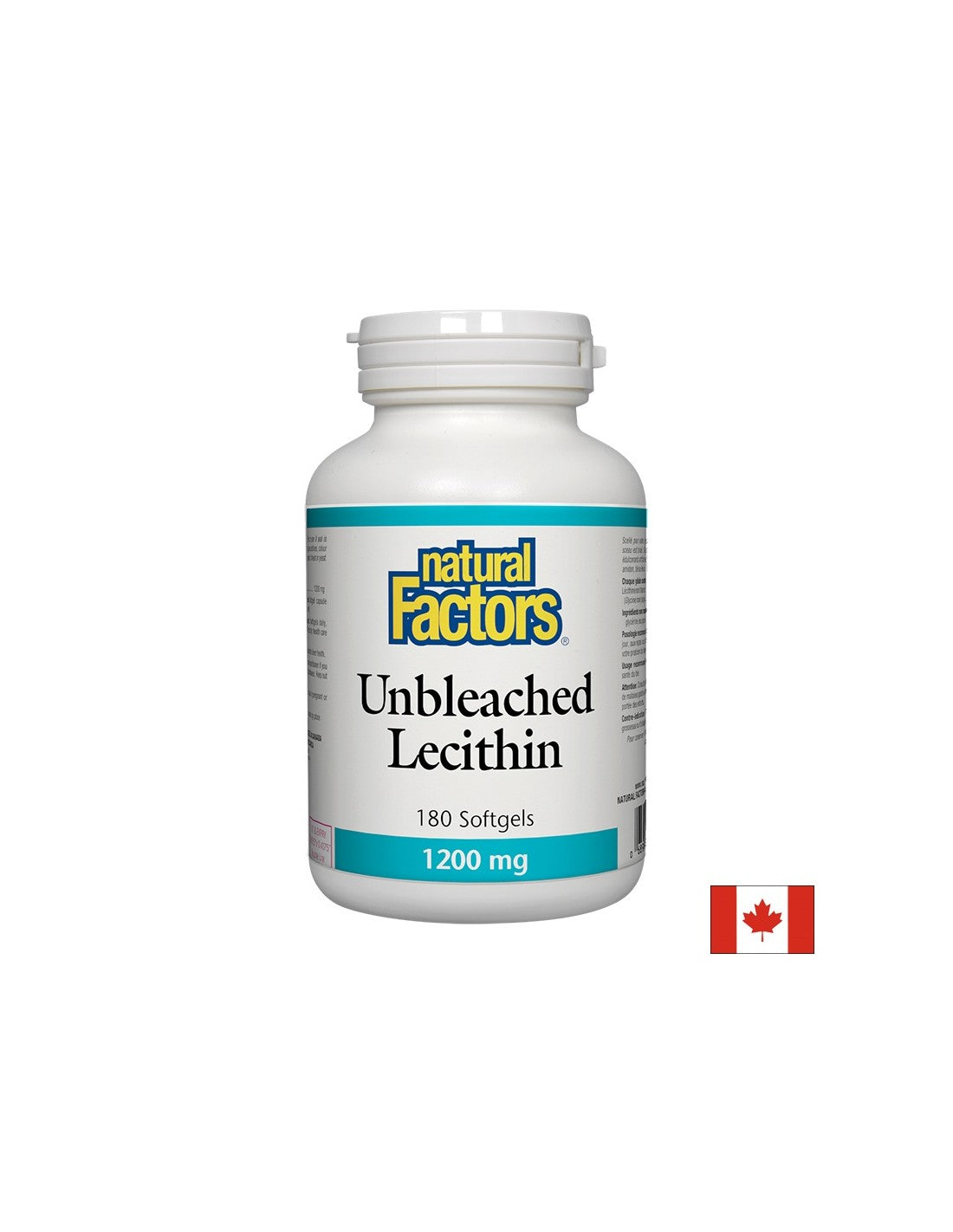 Ungebleichtes Lecithin 1200 mg - 180 Gelkapseln