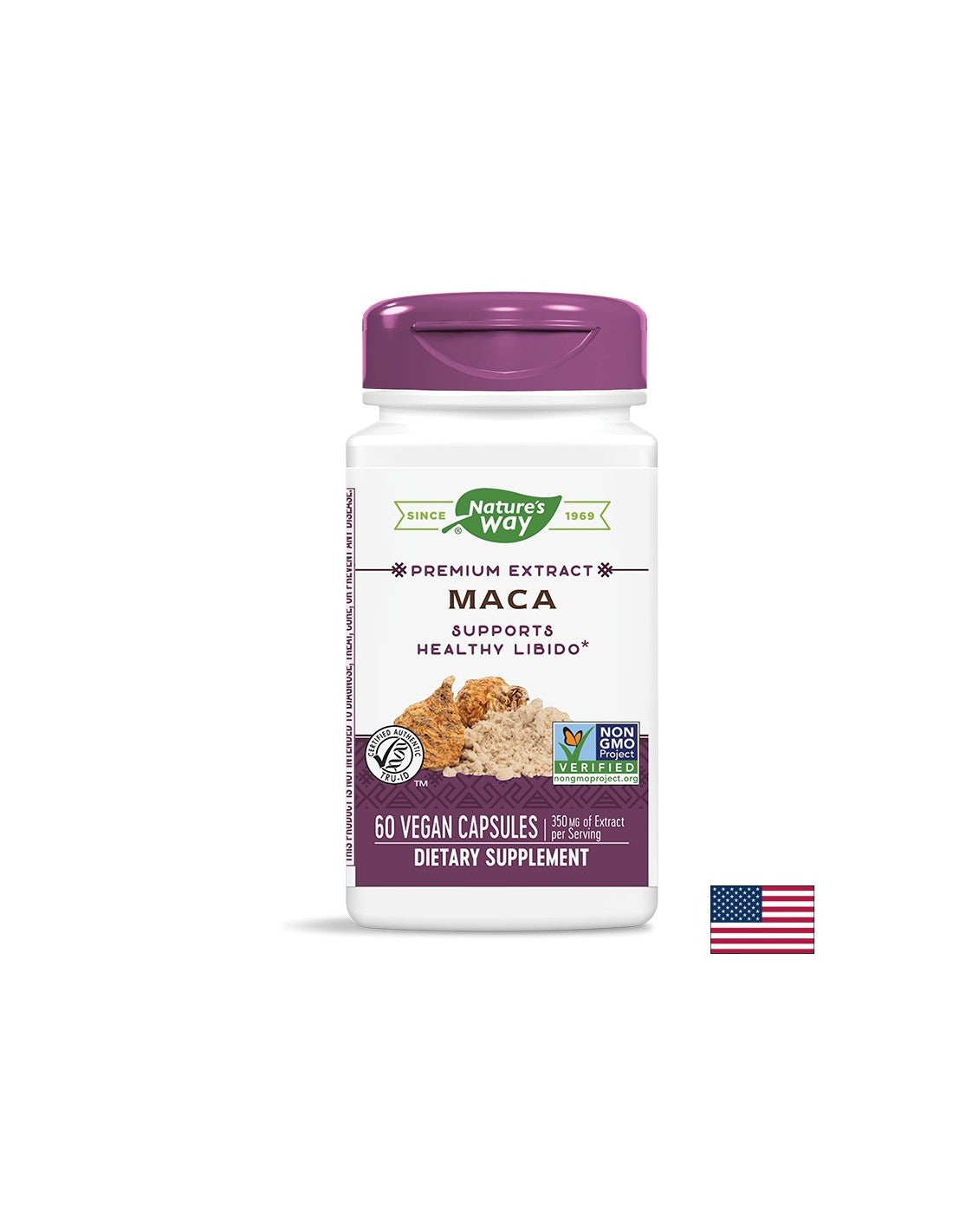 Maca - Maca 350 mg, 60 Kapseln der Natur der Natur