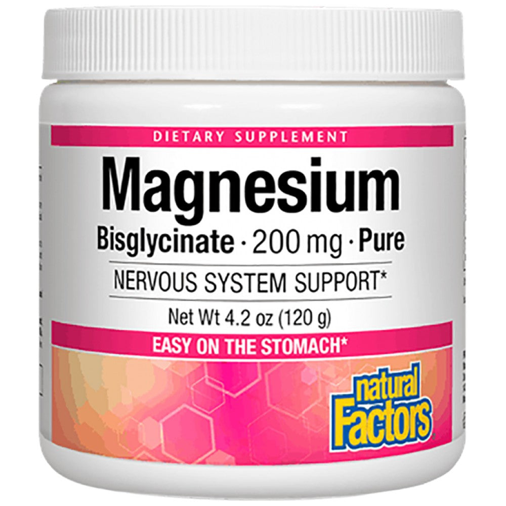 Magnesium -Bisglycinat -Pulver - 120 Gramm