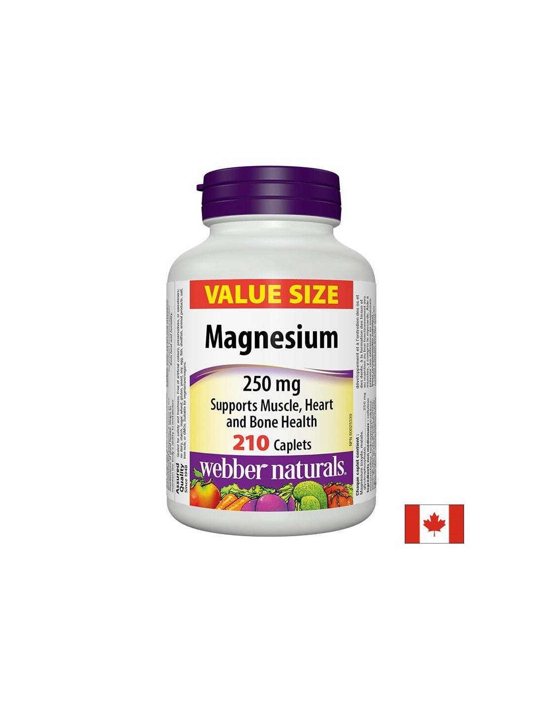 Magnesium -Magnesium (Oxid, Malat, Glycerophosphat) 250 mg, 210 Caplets