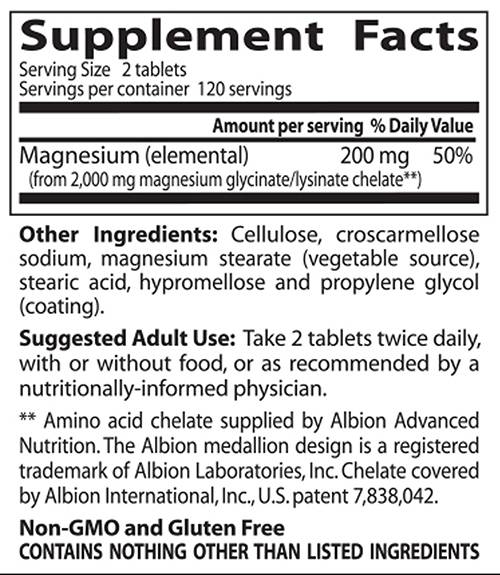 Beste hohe Absorption 100% Chelatmagnesium - 240 Tabletten