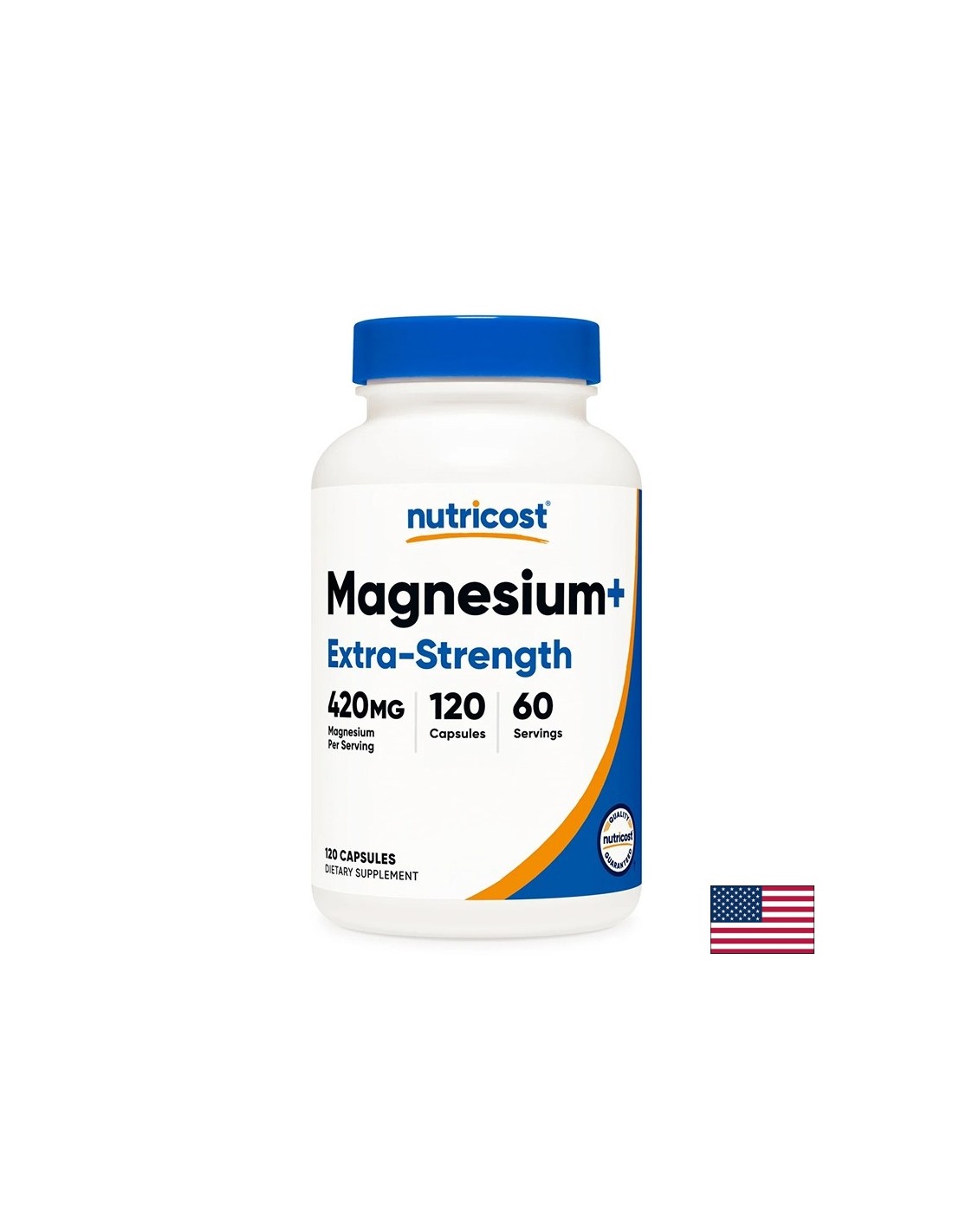 Magnesium (Oxid + Bisglycinat)-Hochdosierte Formel für Muskel- und Nervensystemunterstützung, 210 mg x 120 Kapseln