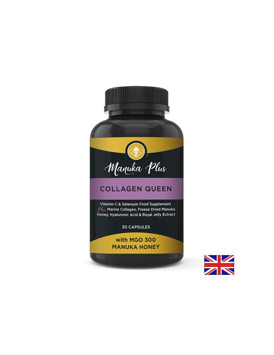 Schönheitsformel für Haare, Haut und Nägel - mit Manuka -Honig, Kollagen und Hyaluronsäure, 30 Kapseln