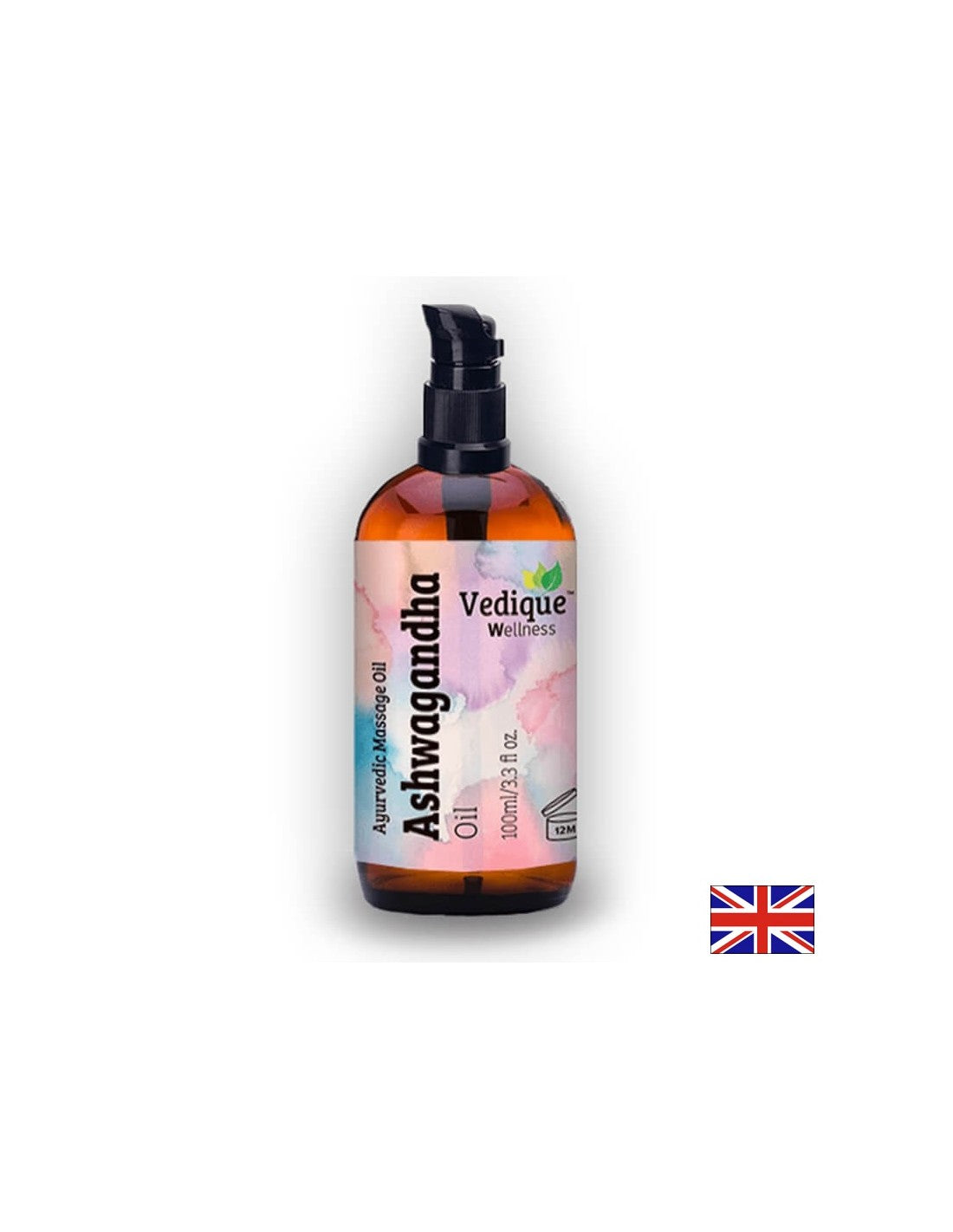 Ashwagandha Massage Oil (Ashwaganha) - Entspannt die Muskeln und energetisiert, 100 ml